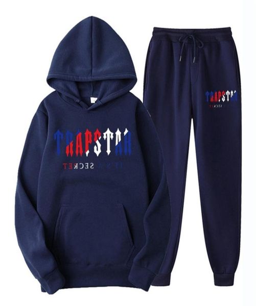

men's tracksuit trend hooded 2 pieces set hoodie sweatshirt sweatpants sportwear jogging outfit man clothing 2206095517386, Gray