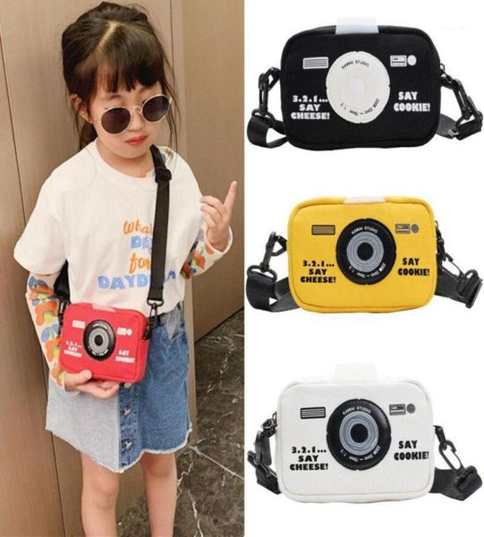 

new fashion girls kids messenger bags canvas camera bag wild coin purse girls mini cool bags14188868, White