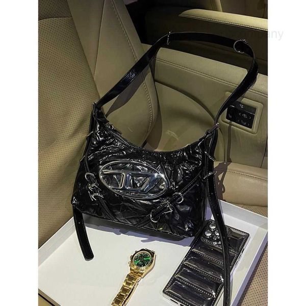 

crossbody d bag silver designer big women's diesels large capacity sweet cool girl style locomotive one shoulder underarm tote dk8u