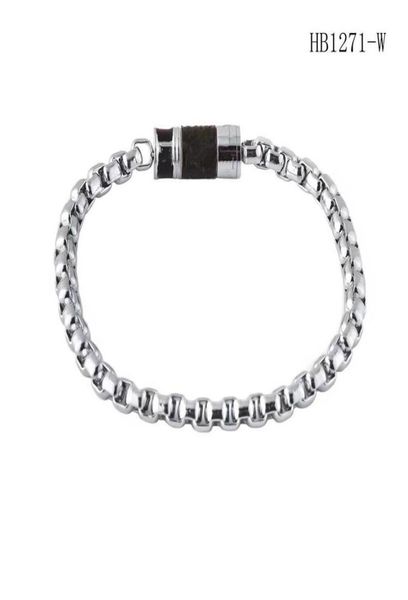 

2020 mens gold bracelet bangle titanium bracelet stainless steel bracelets fashion jewelry chain bracelet whole womens designe7490540, Black