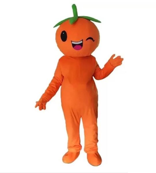 

friuts orange mascot costume halloween christmas fancy party cartoon character outfit suit women men dress carnival adults, Red;yellow