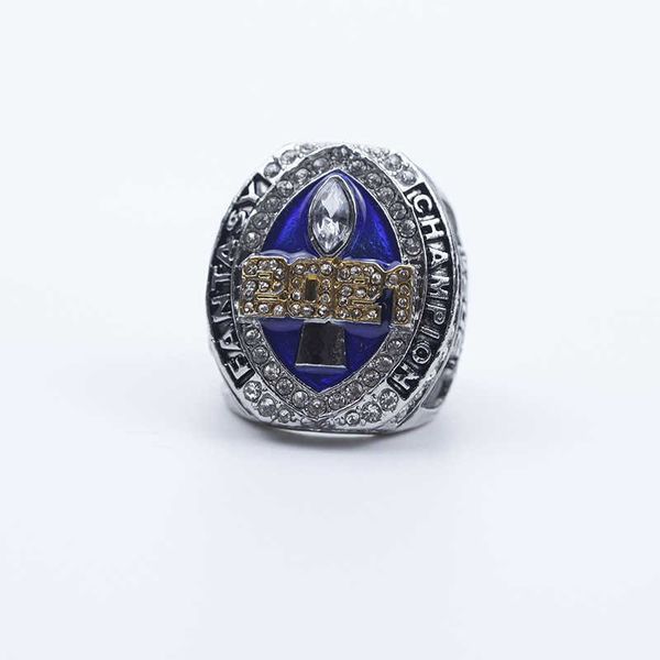 

2021 dream football ffl champion ring version new arrival, Silver