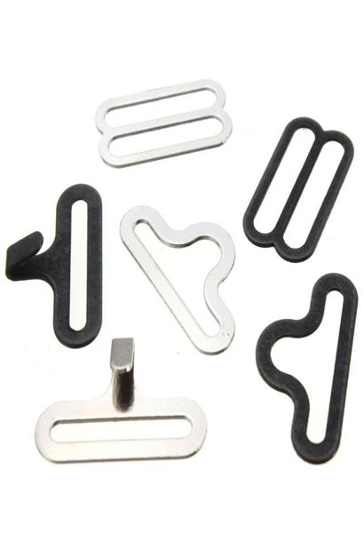 

whole50 sets bow tie clip hardware cravat clips hook fastener for necktie strap8794966, Silver