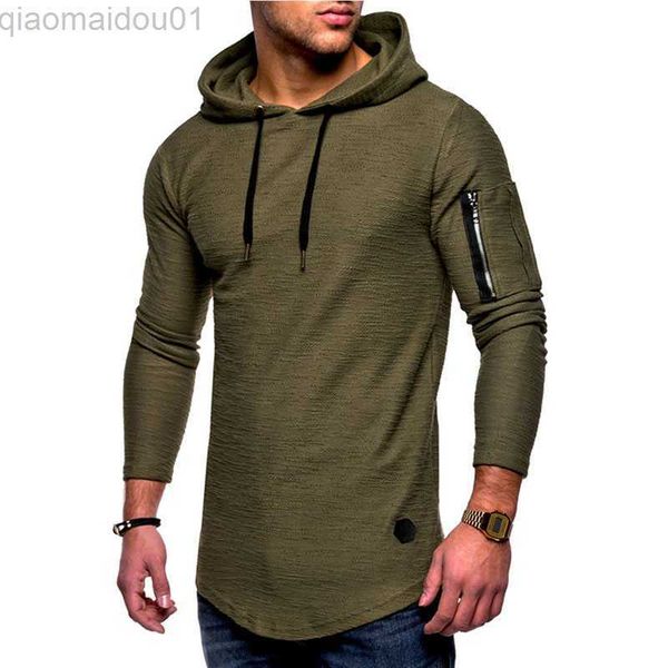 

men's hoodies sweatshirts mens hoodies sweatshirts 2021autumn long sleeve solid pullovers hooded sweatshirt men streetwear hoody sweat, Black