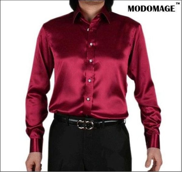 

new spring autumn fashion brand men clothes slim fit mens long sleeve shirt men silk cotton casual male shirts social plus size to8822718, White;black