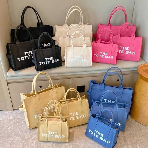 

cross border women's bag 2023 new fashion outgoing large capacity canvas tote medium and small crossbody