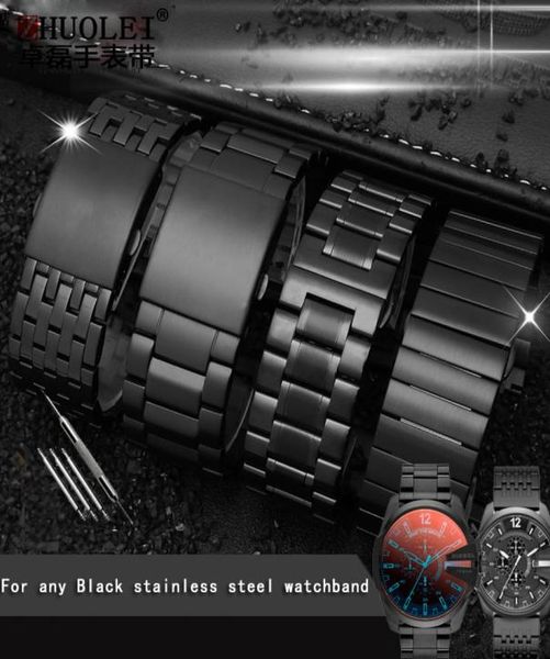 

for seven on friday stainless steel strap 22mm 24mm 26mm 28mm 30mmlarge size men metal solid wrist watch band bracelet 2205075278666, Black;brown