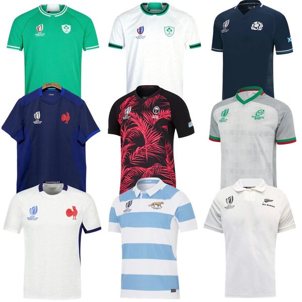 

new australia rugby rwc 2023 scotland fiji home shirt world rugby jersey home away rugby shirt ireland polo jersey, Black;gray