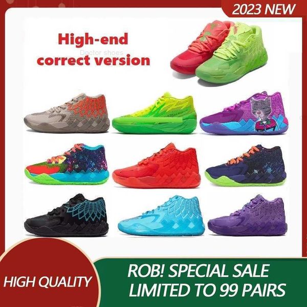 

lemelo ball basketball shoes nickelodeon slime mb.01 be you sport shoes mb 1 rick and morty mens sneakers mb1 kids low iridescent dreams, Black