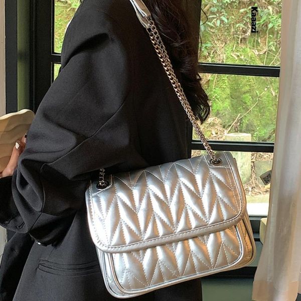 

evening bags ladies shoulder underarm leather designer fashion crossbody luxury handbag with chain 2023 solid color 230721