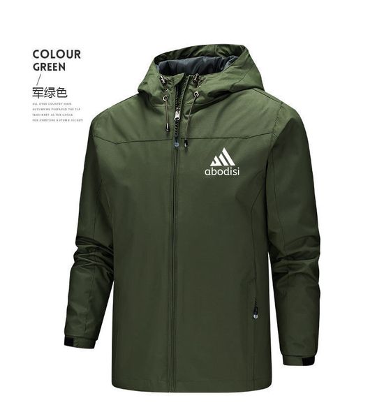 

2023 spring and autumn style charge coat men's letter printed jacket coat windproof four seasons climbing suit single layer charge coat, Black;brown