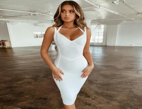 

new summer bandage dress women halter neck spaghetti strap club dress celebrity evening6908131, Black;gray