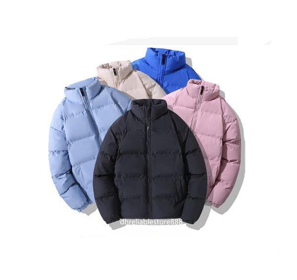 

men's women's down cotton jacket winter cotton jacket, thickened insulation, trendy brand, large standing collar cotton jacket&#03, Black