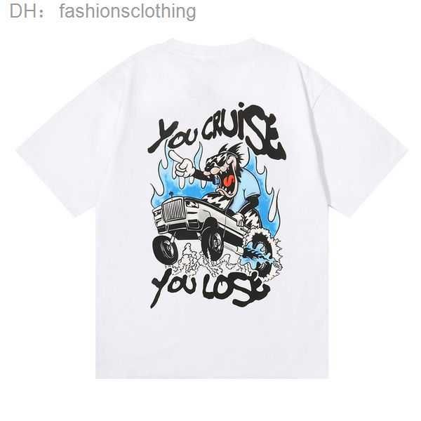 

2023 new mens t shirt short sleeve print outfit chenille black cotton london streetwear s-xl 6 vuhy, White;black