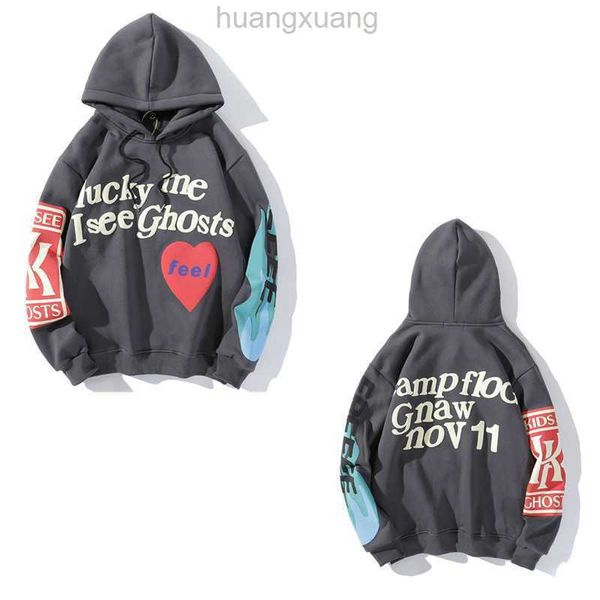 

2022 mens hoodies designer hoodie graffiti skeleton paragraph foam love letters graffiti print padded sweatshirt jacket sweaters hoody tech, Black