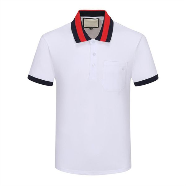 

lapel polo shirt men's short-sleeved t-shirt men 2023 new summer trend brand all casual half-sleeved m-3xl g6, White;black