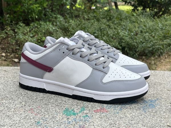 

dnks low basketball shoes grey white red dd1503-122 designer shoes sneakers with original box