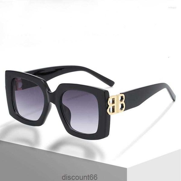 

sunglasses fashion letter b glasses design square women trend vintage ladies sun uv400 fl1, White;black