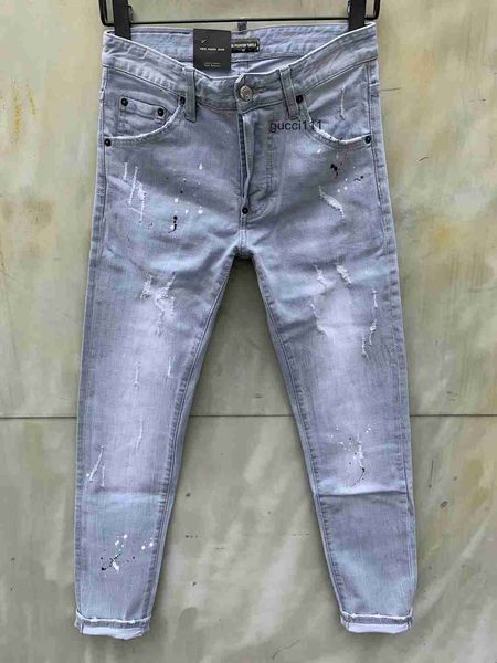 

causal d2 dsq dsquare guy 2 jeans jeans hole men jeans mens cool luxury designerjeans skinny denim ripped fashion brand fit jeans men wash f, Blue