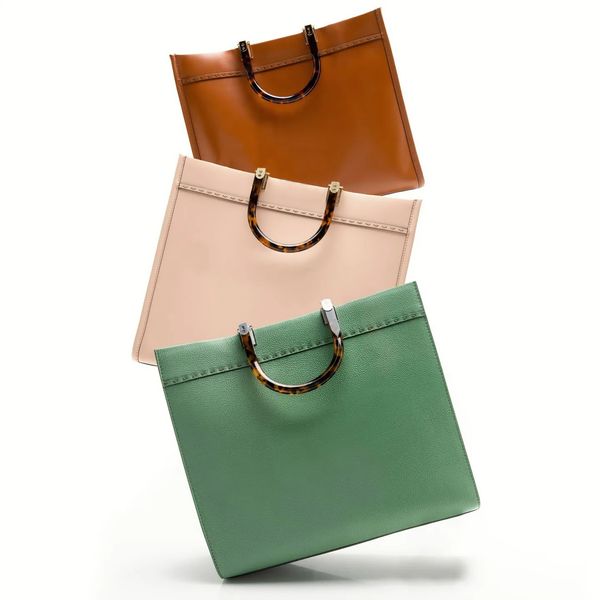 

mens sunshine city large luggage shopper bag womens 7a quality genuine leather designer crossbody bag tote luxury glass handbags mini pochet