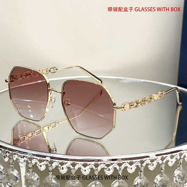 

fashionable polygonal lightweight metal style female with personalized frame concave shape cool travel pink sunglasses, Blue