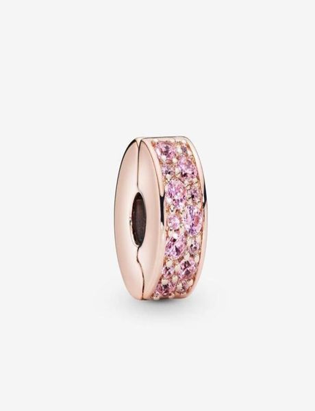 

925 sterling silver charms diamond 18k rose gold fit original european bead diy bracelet charm fashion jewelry accessories5044768, Black