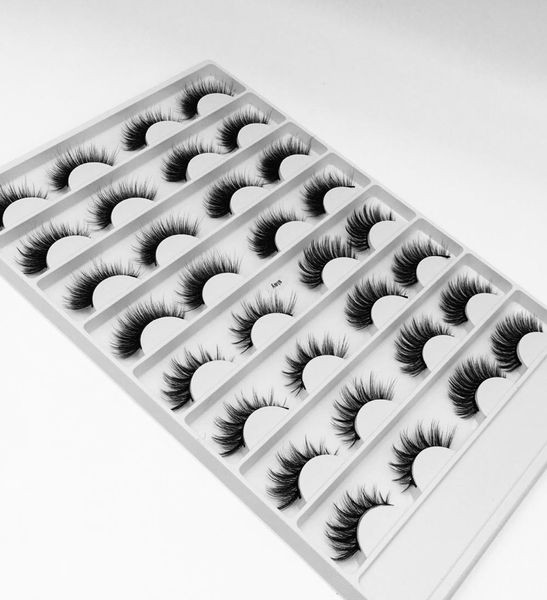 

16 pairs false eyelashes set thick natural long with retail box mink fake lashes soft vivid lash 12 models available dhl4834331