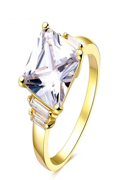 

wedding rings garilina 2021 ring white zircon gold women039s engagement fashion jewelry r22865182876, Slivery;golden