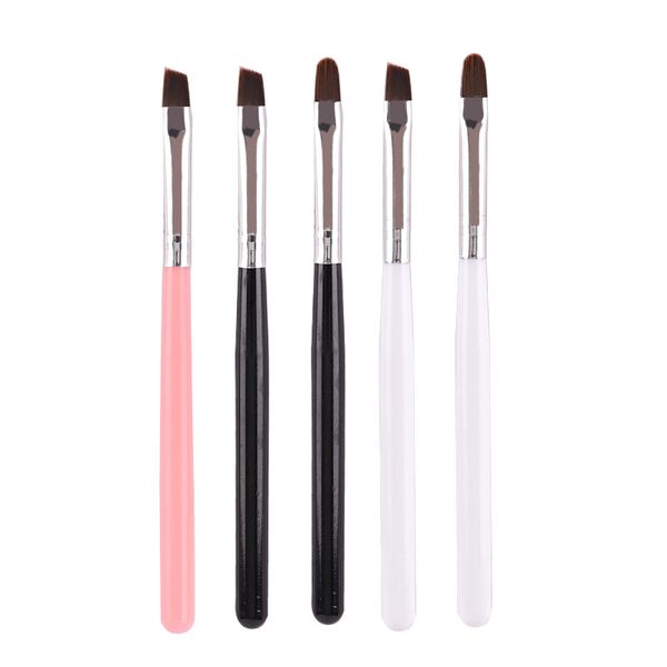 

nail art lighttherapy brushes, gel nail brush for uv gel and acrylic fingernails and diy nail art design,professional poly gel painting pen, Yellow