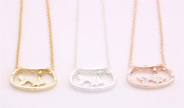 

fish and fish tank pendant necklace child interest fish tank pendant necklace designed for women retail and whole mix2557724, Silver