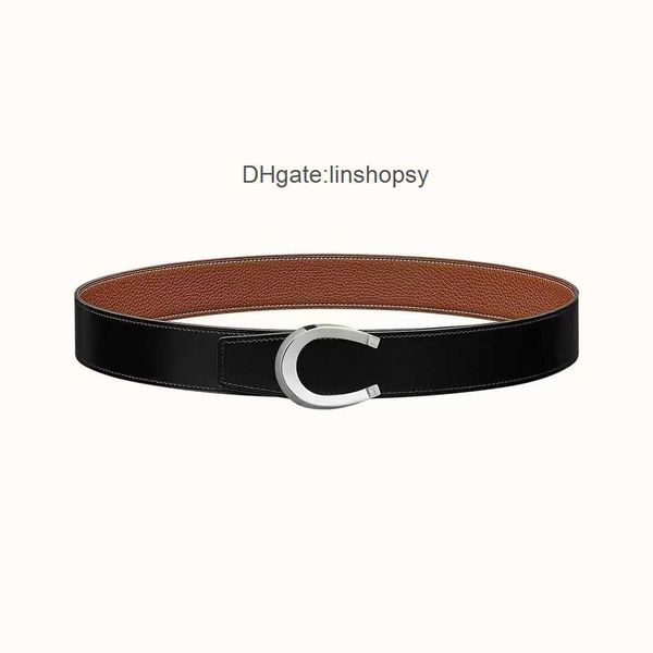 

designer h togo leather belts for mens and womens designer luxury letter buckle belt fashionable men charm decoration49 n6uv, Silver