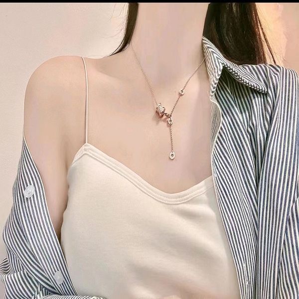 

fashion women's necklace full diamond small pendant necklace foe wedding engagement band jewelry gift11111, Silver