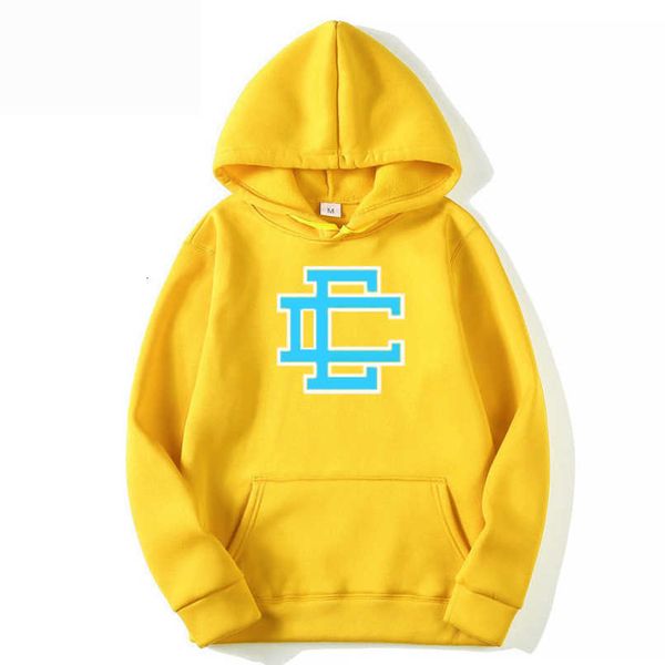 

designer mens double e pattern hoodies ee sweatshirts jacket hooded letter printed hoody loose fashion long sleeve casual clothing coats bu4, Black