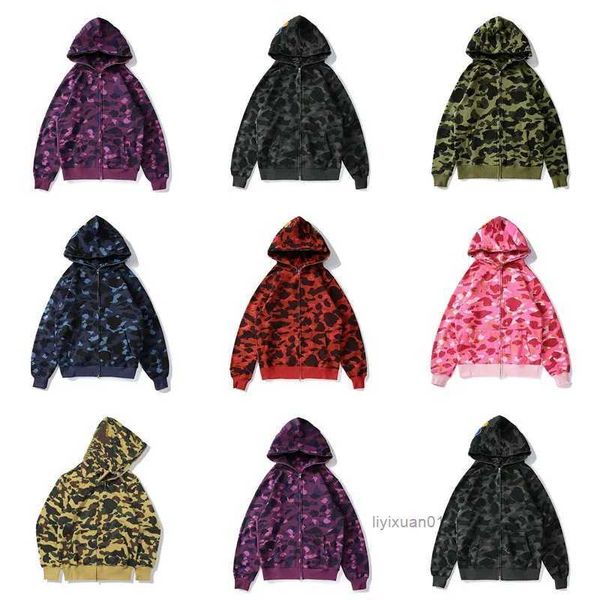 

bape mens hoodies designer hoodie shark luminous women sweatshirts letters camo hoody oversized cotton zip sweaters hoodys embroidered cardi, Black