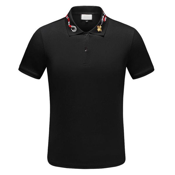 

2020 fashion polos t-shirt men casual t shirt embroidered medusa cotton polo shirt high street collar polos shirts uhkvn, White;black