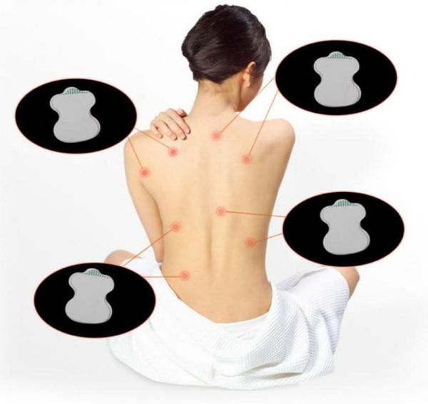 

whole 30pcslot durable tens electrode pads for digital tens therapy acupuncture machine massager replacement pads health care1114898