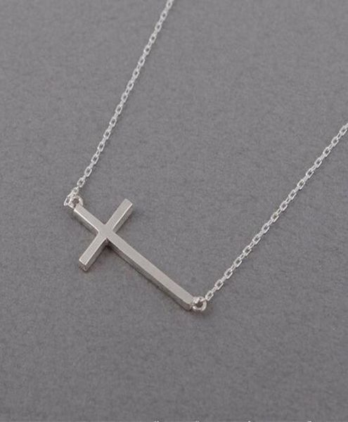 

fashion cross pendant for women necklace whole 18k gold silver plated1880410