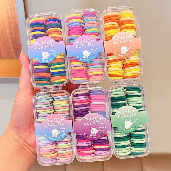 

fashion blogger designer jewelry girls' small size, high elasticity, little hair binding, little head rope, rubber band headwear clips, Golden;silver