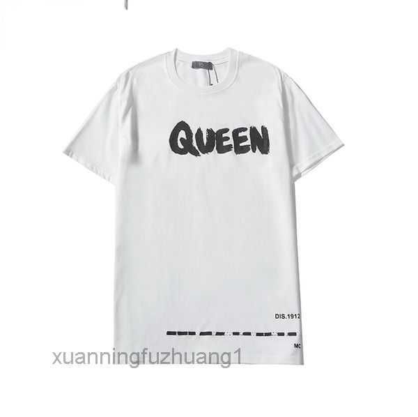 

mens letter print luxury black fashion designer summer high mcqueen short sleeve s-xxxl 39qt, White;black