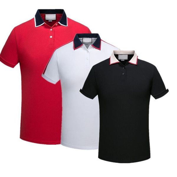 

2019 luxury europe paris patchwork men tshirt fashion mens designer t shirt casual men clothes medusa cotton tee luxury polo dcejl, White;black