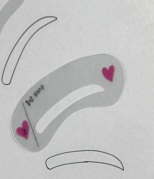 

3pcsset eye brow template stencil set sobrancelha model stencils kit eyebrow shaping diy molde para sombrancelha eyeshadow6262484