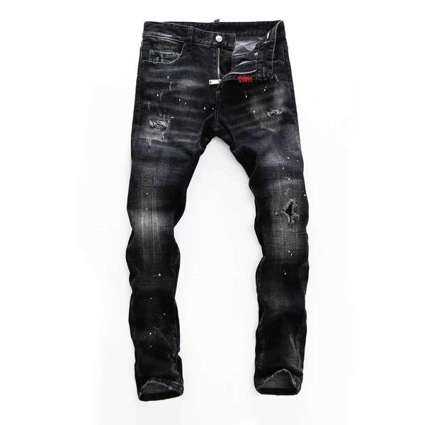 

brand d2 blue dsq man dsquare gray 2 new light men dark jeans italy many styles long hole pants trousers streetwear biker jean for women qua