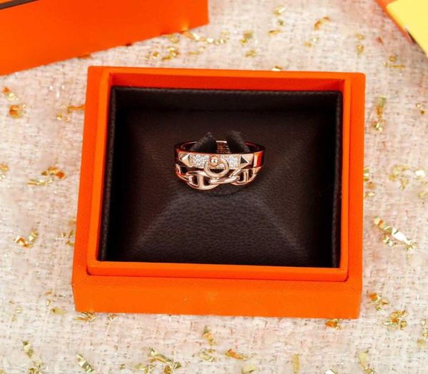 

s925 silver hollow design band ring with diamonds in 18k rose gold plated for women engagement jewelry gift have box stamp ps33853663035