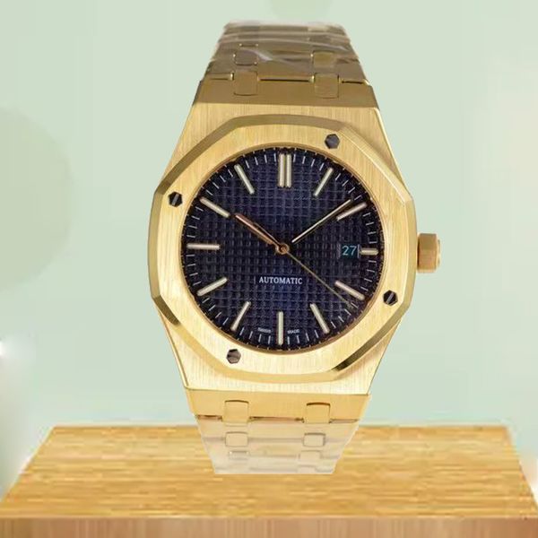 

designer watches mens automatic movement watches size 41mm 904l stainless steel strap waterproof sapphire orologio business gold strap black, Slivery;brown