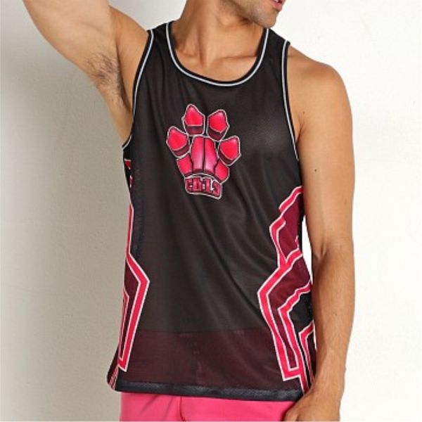 

men' tank kennel club men' mesh tank muscle gym vest bodybuilding sleeveless shirt singlets fitness cb13 wear clothing 230721, White;black