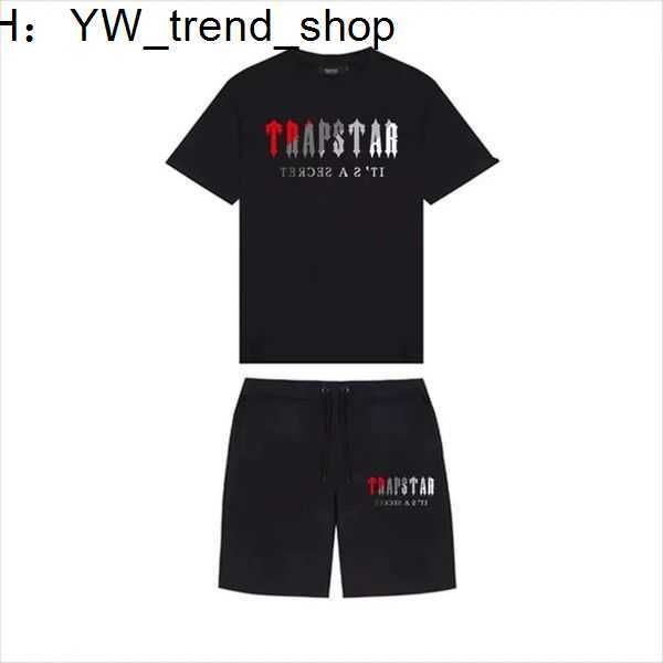

brand trapstar clothing t-shirt tracksuit sets harajuku tee funny hip hop color t shirt beach casual shorts se 31es ph6m, Gray