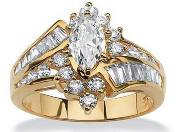 

selling female finger rings plated goldsilver color irregular geometric round square shape zircon women ring jewelry gifts9043298, Silver