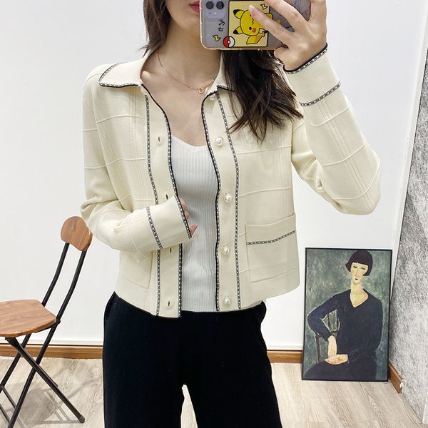 

authentic sandro slouchy loose knit cardigan, Black;brown