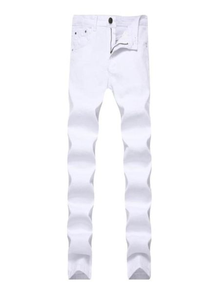 

mens jeans stretch skinny slim color denim chino pants for men casual jeans pants men sweat clothes khaki black red white6451705, Blue