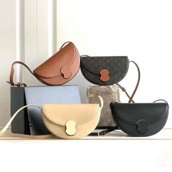 

half moon teen triomphe crossbody fashionable bag women's mens purses saddle shoulder clutch flap handbags tote luxury designer woman w